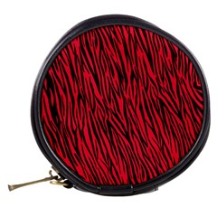 Red Zebra Stripes Mini Makeup Bag from ArtsNow.com Back