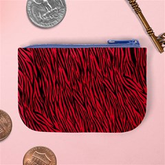 Red Zebra Stripes Mini Coin Purse from ArtsNow.com Back