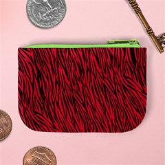 Red Zebra Stripes Mini Coin Purse from ArtsNow.com Back