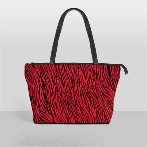 Red Zebra Stripes Classic Shoulder Handbag from ArtsNow.com Front