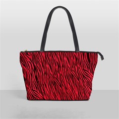 Red Zebra Stripes Classic Shoulder Handbag from ArtsNow.com Front