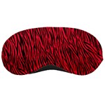 Red Zebra Stripes Sleeping Mask