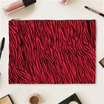 Red Zebra Stripes Cosmetic Bag (XL)