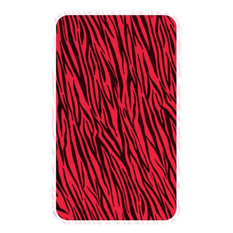 Red Zebra Stripes Memory Card Reader (Rectangular) from ArtsNow.com Front