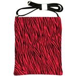 Red Zebra Stripes Shoulder Sling Bag