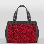 Red Zebra Stripes Oversize Office Handbag