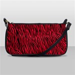 Red Zebra Stripes Shoulder Clutch Bag