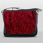 Red Zebra Stripes Messenger Bag