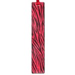 Red Zebra Stripes Large Book Mark