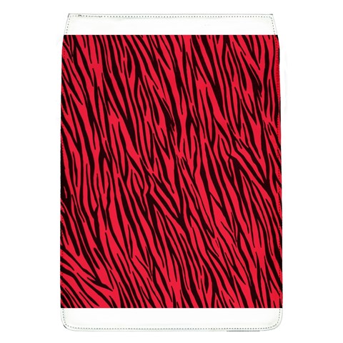 Red Zebra Stripes Removable Flap Cover (L) from ArtsNow.com Front