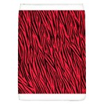 Red Zebra Stripes Removable Flap Cover (L)