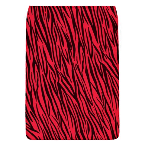 Red Zebra Stripes Removable Flap Cover (S) from ArtsNow.com Front