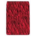 Red Zebra Stripes Removable Flap Cover (S)