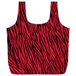 Red Zebra Stripes Full Print Recycle Bag (XL)