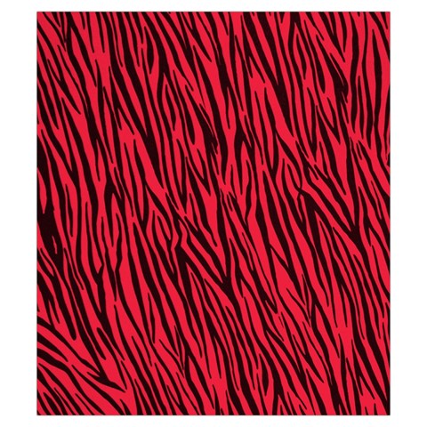 Red Zebra Stripes Drawstring Pouch (Small) from ArtsNow.com Front