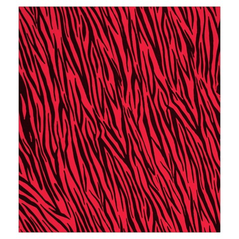 Red Zebra Stripes Drawstring Pouch (Medium) from ArtsNow.com Front