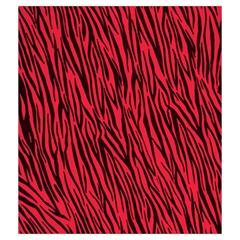 Red Zebra Stripes Drawstring Pouch (Medium) from ArtsNow.com Back