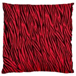 Red Zebra Stripes Standard Flano Cushion Case (One Side)