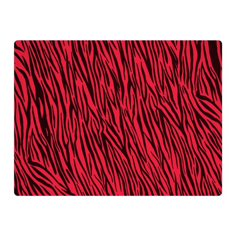 Red Zebra Stripes Double Sided Flano Blanket (Mini) from ArtsNow.com 35 x27  Blanket Front