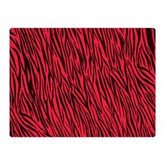 Red Zebra Stripes Double Sided Flano Blanket (Mini) from ArtsNow.com 35 x27  Blanket Front