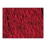 Red Zebra Stripes Double Sided Flano Blanket (Mini)