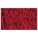 Red Zebra Stripes Samsung Note 4 Hardshell Back Case