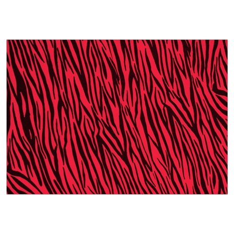 Red Zebra Stripes Samsung Galaxy Note 4 Case (White) from ArtsNow.com Front