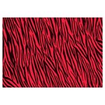 Red Zebra Stripes Samsung Galaxy Note 4 Case (White)