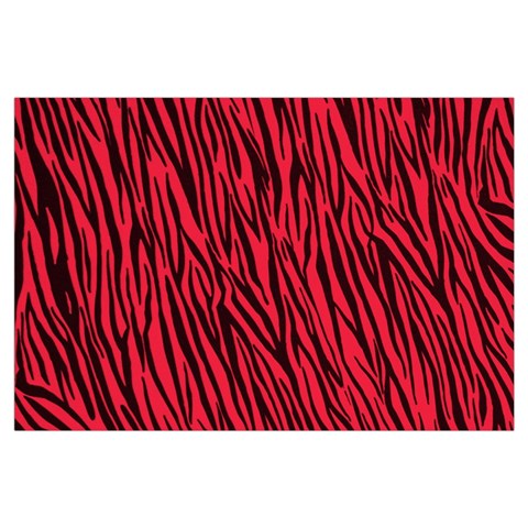 Red Zebra Stripes Samsung Galaxy Note 4 Case (Black) from ArtsNow.com Front