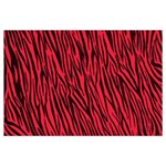 Red Zebra Stripes Samsung Galaxy Note 4 Case (Black)