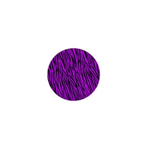 Purple Zebra Stripes 1  Mini Button from ArtsNow.com Front