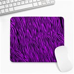 Purple Zebra Stripes Large Mousepad