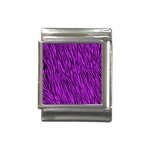 Purple Zebra Stripes Italian Charm (13mm)