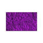 Purple Zebra Stripes Sticker (Rectangular)