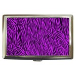 Purple Zebra Stripes Cigarette Money Case