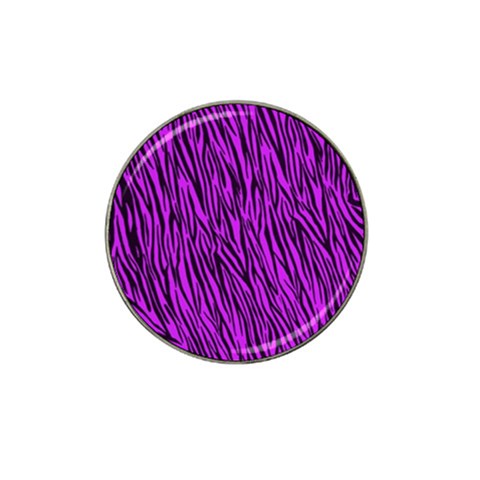 Purple Zebra Stripes Hat Clip Ball Marker from ArtsNow.com Front