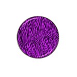 Purple Zebra Stripes Hat Clip Ball Marker