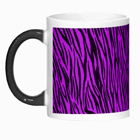 Purple Zebra Stripes Morph Mug from ArtsNow.com Left