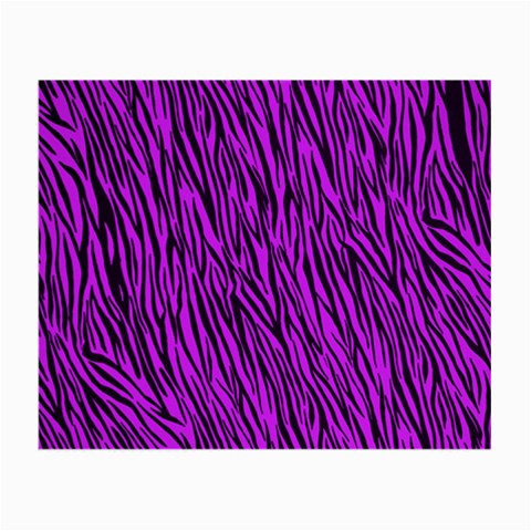 Purple Zebra Stripes Small Glasses Cloth from ArtsNow.com Front