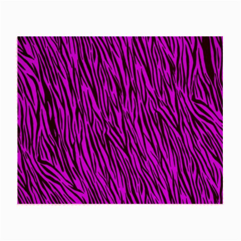 Purple Zebra Stripes Small Glasses Cloth from ArtsNow.com Front