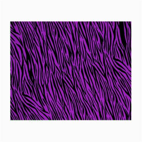 Purple Zebra Stripes Small Glasses Cloth from ArtsNow.com Front