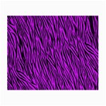 Purple Zebra Stripes Small Glasses Cloth