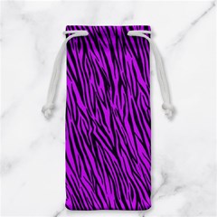 Purple Zebra Stripes Jewelry Bag from ArtsNow.com Front