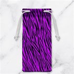 Purple Zebra Stripes Jewelry Bag