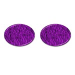 Purple Zebra Stripes Cufflinks (Oval)