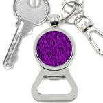 Purple Zebra Stripes Bottle Opener Key Chain