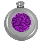 Purple Zebra Stripes Hip Flask (5 oz)