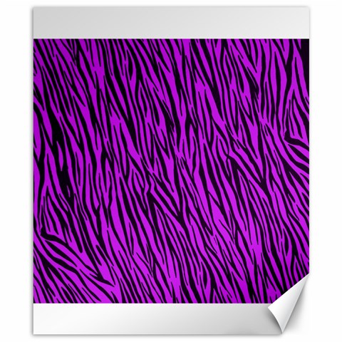 Purple Zebra Stripes Canvas 8  x 10  from ArtsNow.com 8.15 x9.66  Canvas - 1