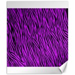 Purple Zebra Stripes Canvas 8  x 10 