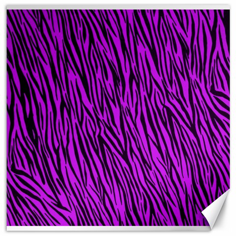 Purple Zebra Stripes Canvas 16  x 16  from ArtsNow.com 15.2 x15.41  Canvas - 1